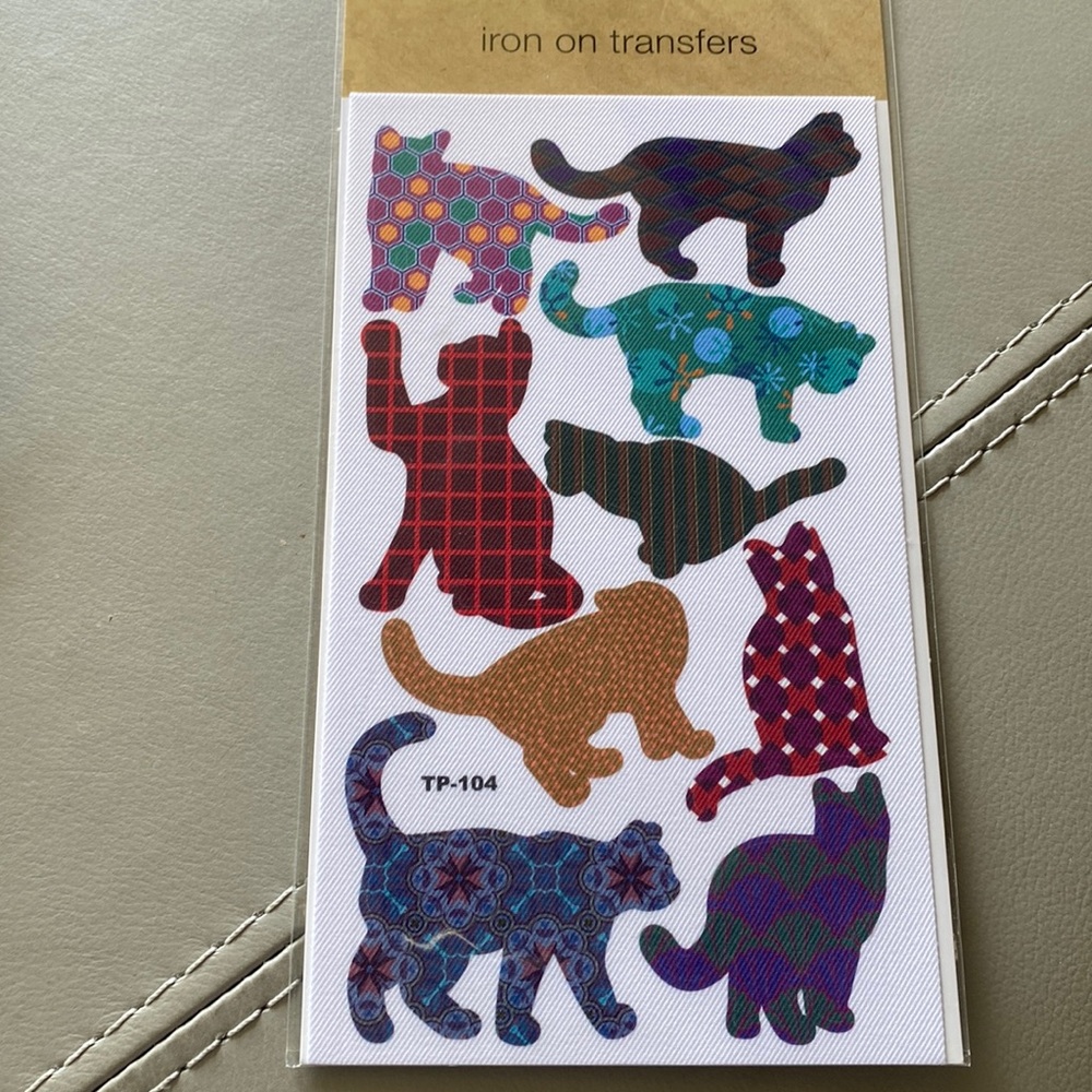 Iron on transfers cats